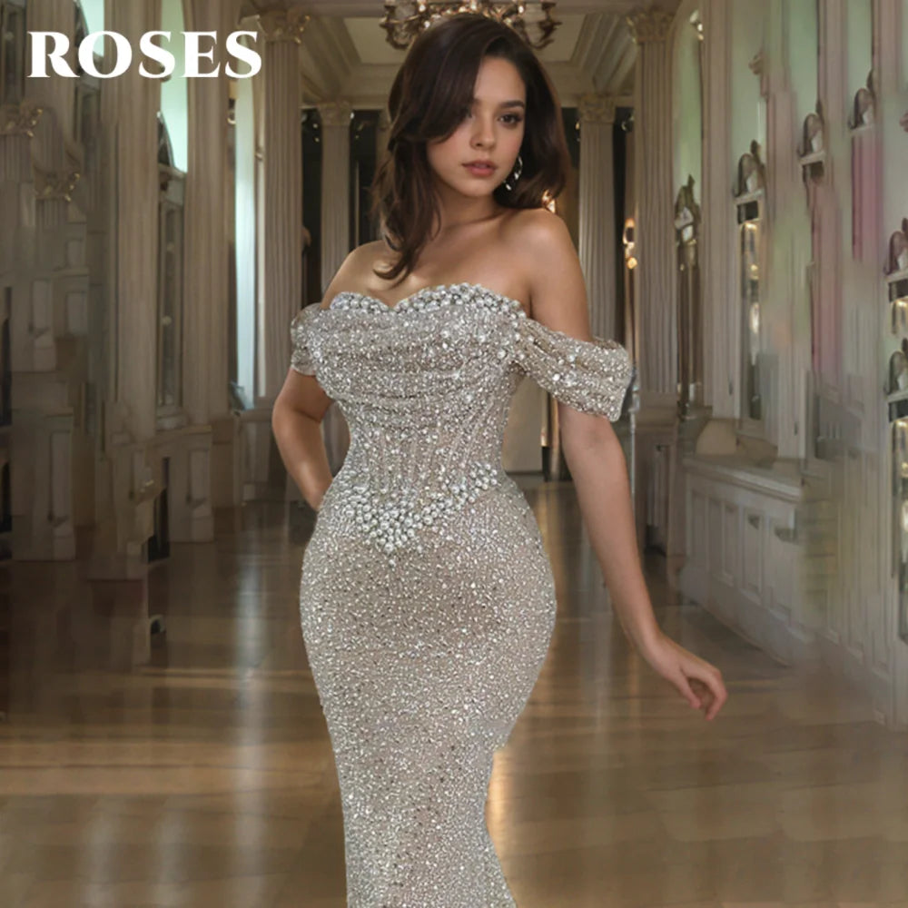 ROSES Pearl Gorgeous Prom Dress Sweetheart Off